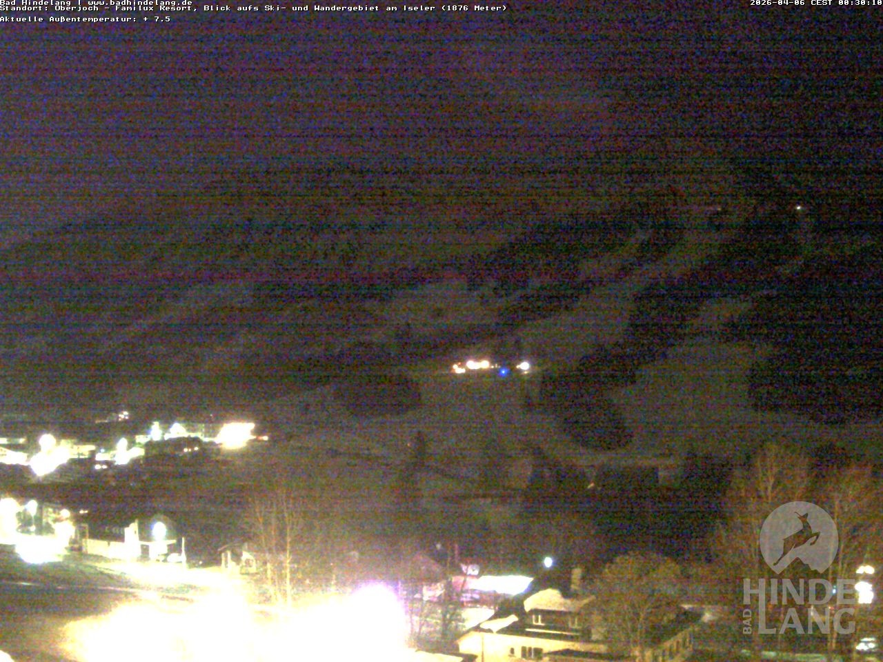 Archived image Webcam View of the kids hotel Oberjoch at the slopes in front