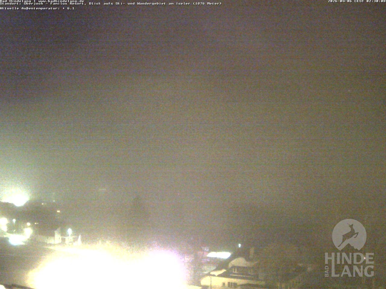 Archived image Webcam View of the kids hotel Oberjoch at the slopes in front