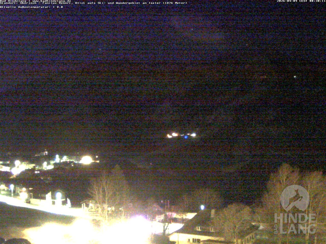 Archiv Foto Webcam Sicht vom Kinderhotel Oberjoch aus auf das Skigebiet gegenüber