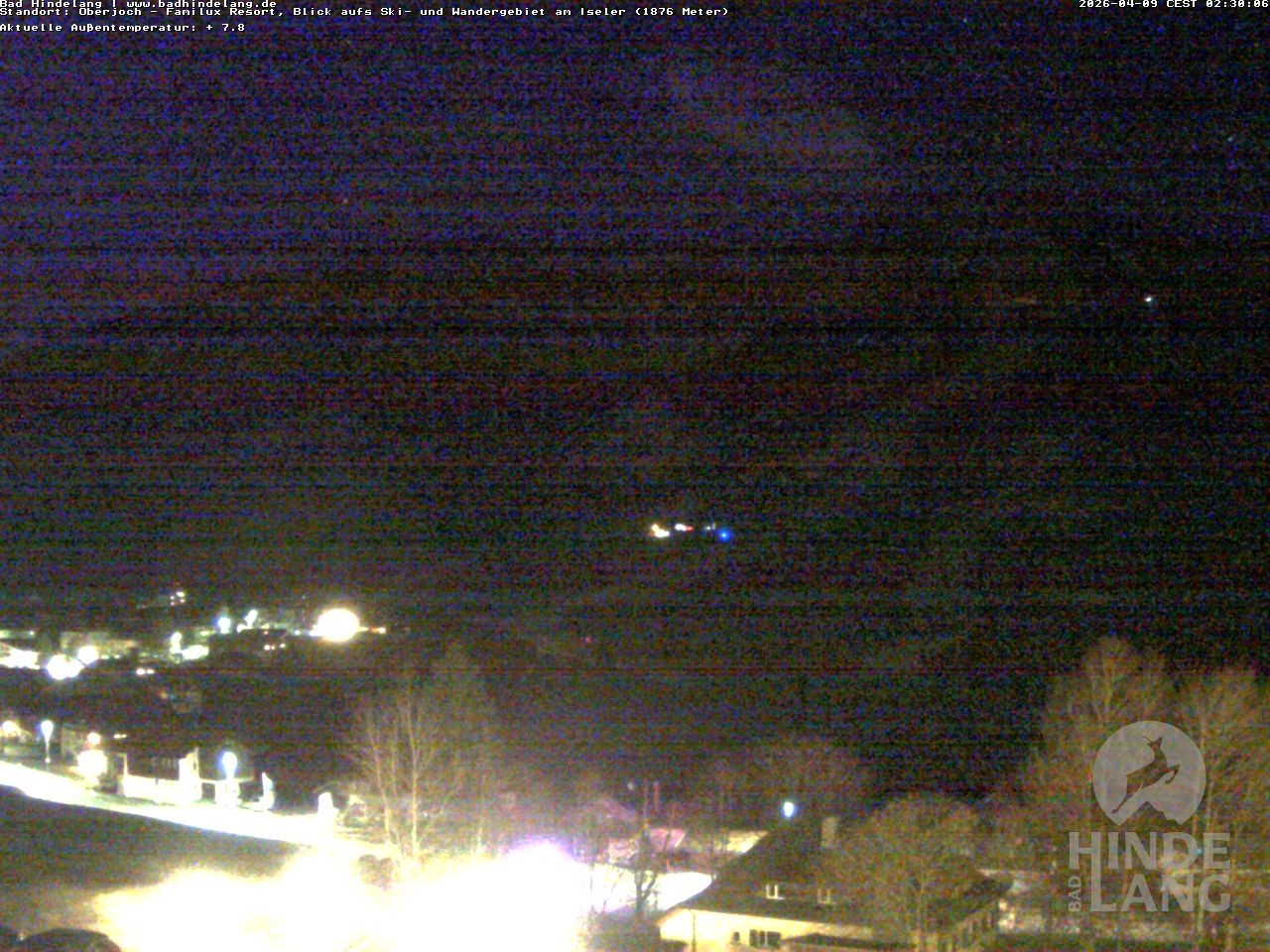 Archiv Foto Webcam Sicht vom Kinderhotel Oberjoch aus auf das Skigebiet gegenüber