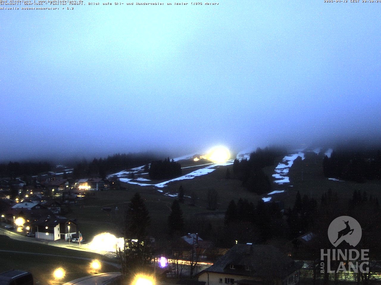 Archiv Foto Webcam Sicht vom Kinderhotel Oberjoch aus auf das Skigebiet gegenüber