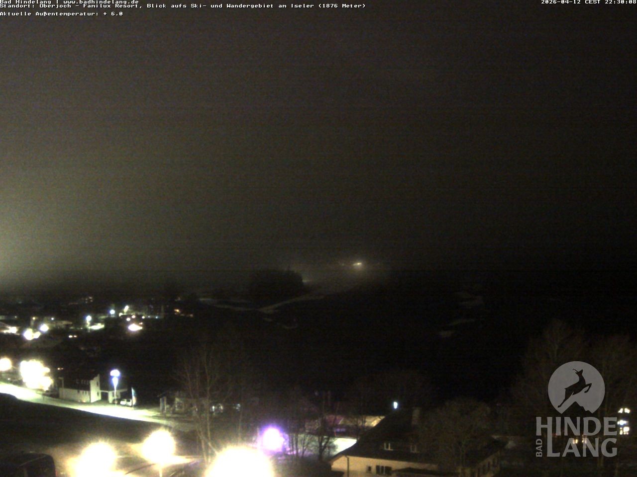 Archiv Foto Webcam Sicht vom Kinderhotel Oberjoch aus auf das Skigebiet gegenüber