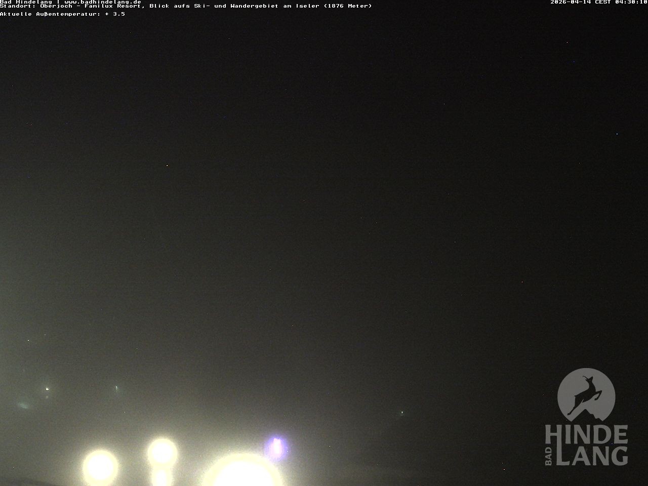 Archived image Webcam View of the kids hotel Oberjoch at the slopes in front