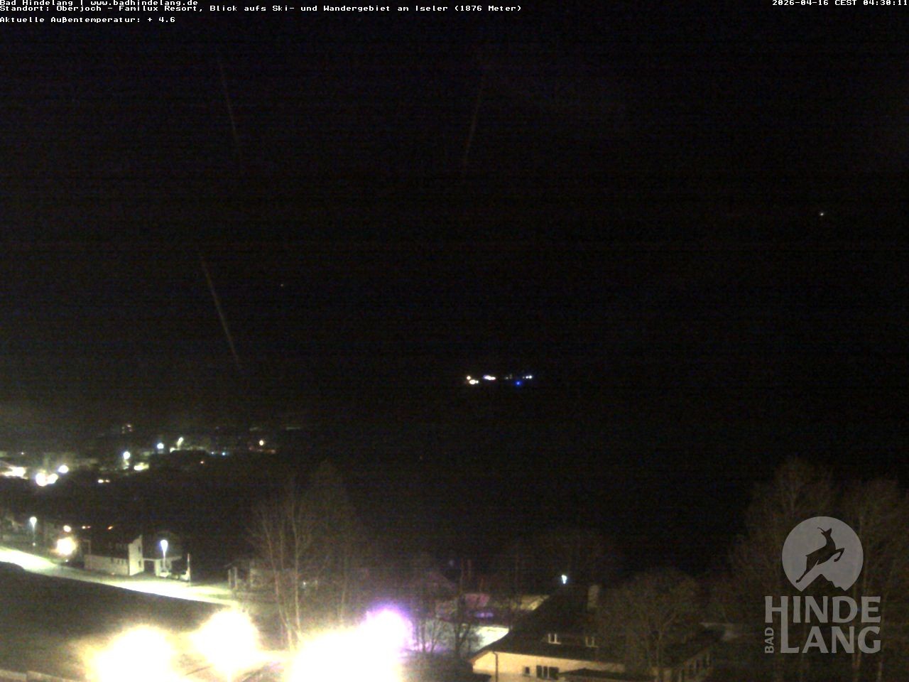 Archiv Foto Webcam Sicht vom Kinderhotel Oberjoch aus auf das Skigebiet gegenüber