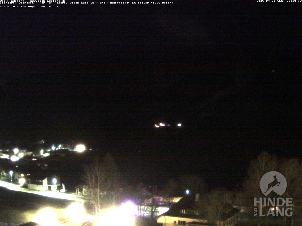 Archiv Foto Webcam Sicht vom Kinderhotel Oberjoch aus auf das Skigebiet gegenüber