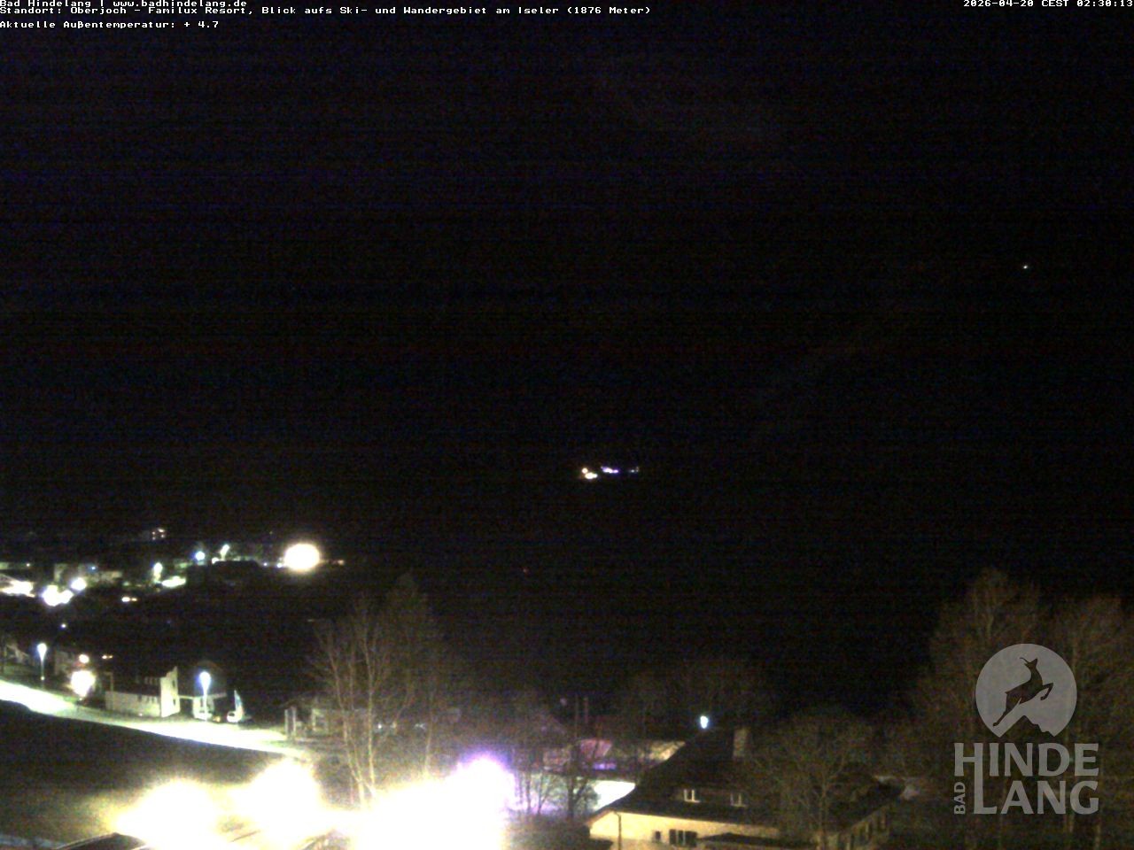 Archiv Foto Webcam Sicht vom Kinderhotel Oberjoch aus auf das Skigebiet gegenüber