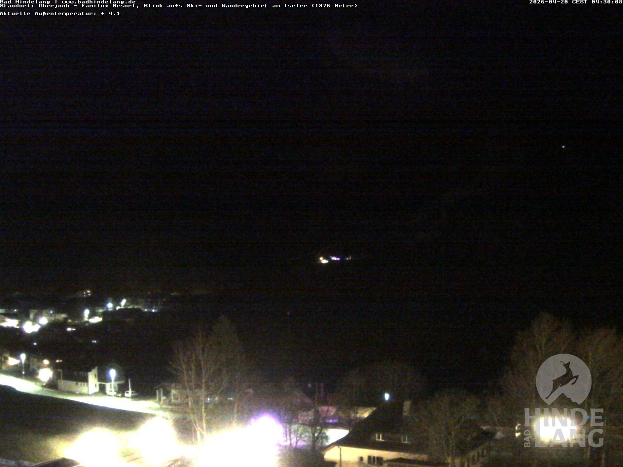 Archived image Webcam View of the kids hotel Oberjoch at the slopes in front