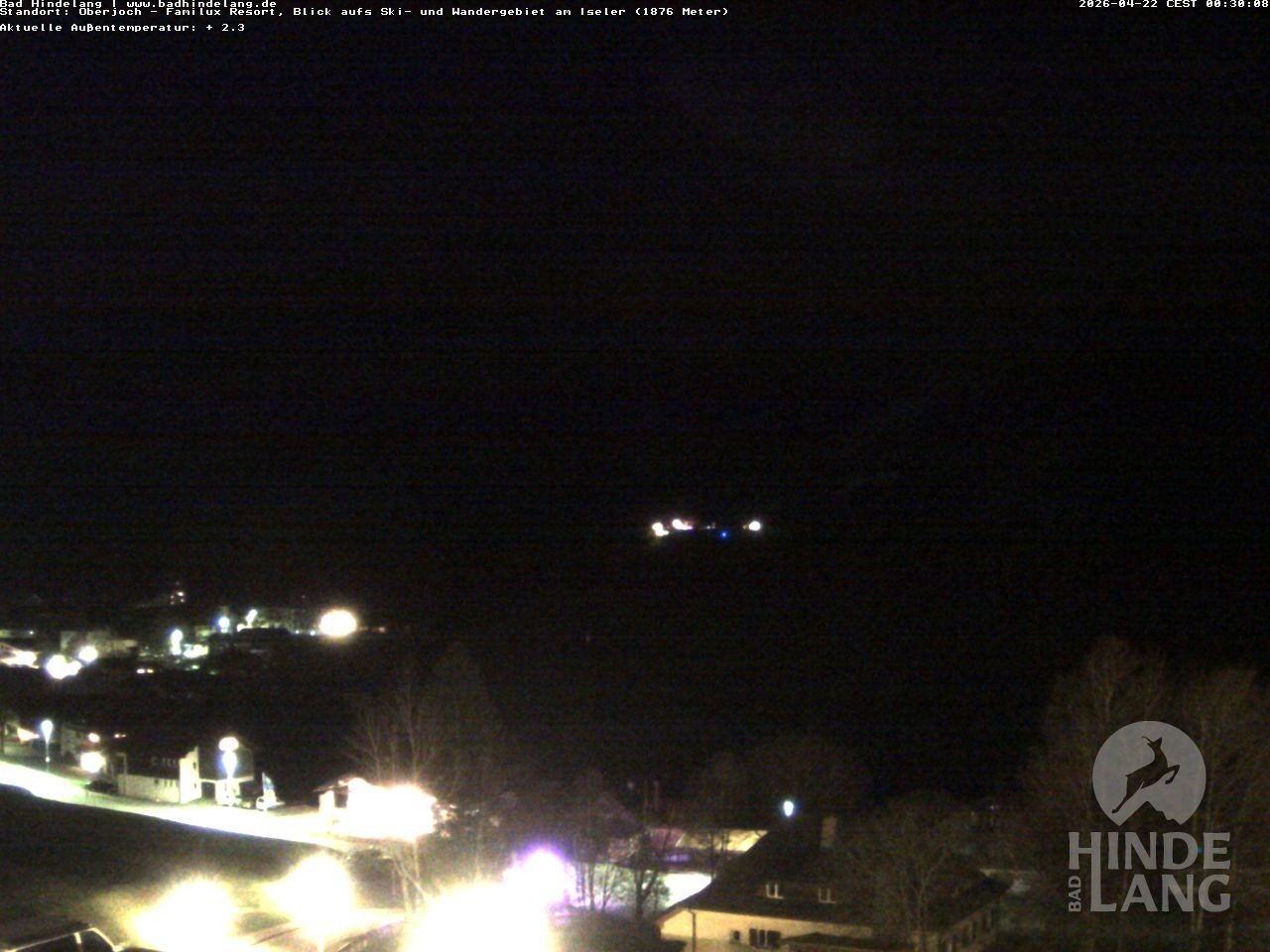 Archived image Webcam View of the kids hotel Oberjoch at the slopes in front
