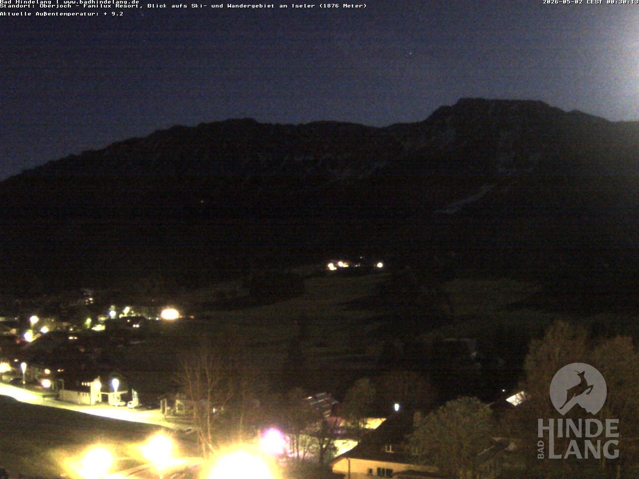 Archiv Foto Webcam Sicht vom Kinderhotel Oberjoch aus auf das Skigebiet gegenüber