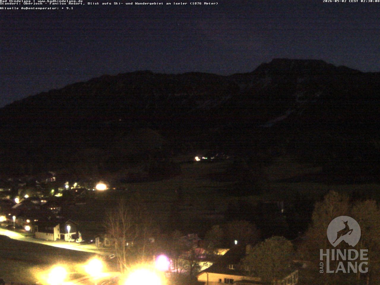 Archiv Foto Webcam Sicht vom Kinderhotel Oberjoch aus auf das Skigebiet gegenüber