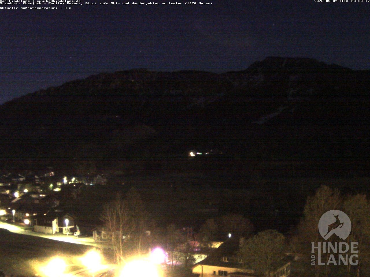 Archived image Webcam View of the kids hotel Oberjoch at the slopes in front