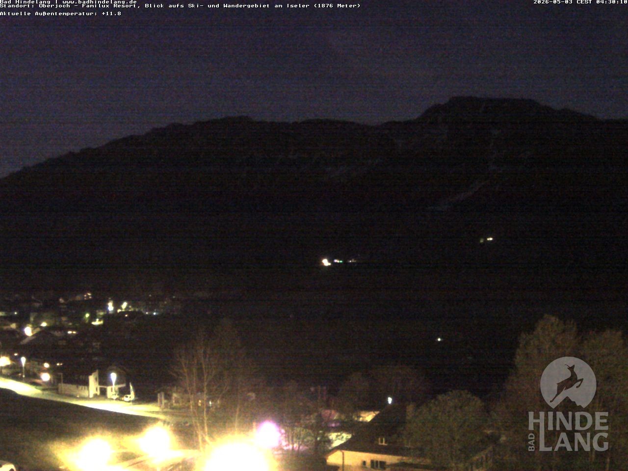 Archiv Foto Webcam Sicht vom Kinderhotel Oberjoch aus auf das Skigebiet gegenüber