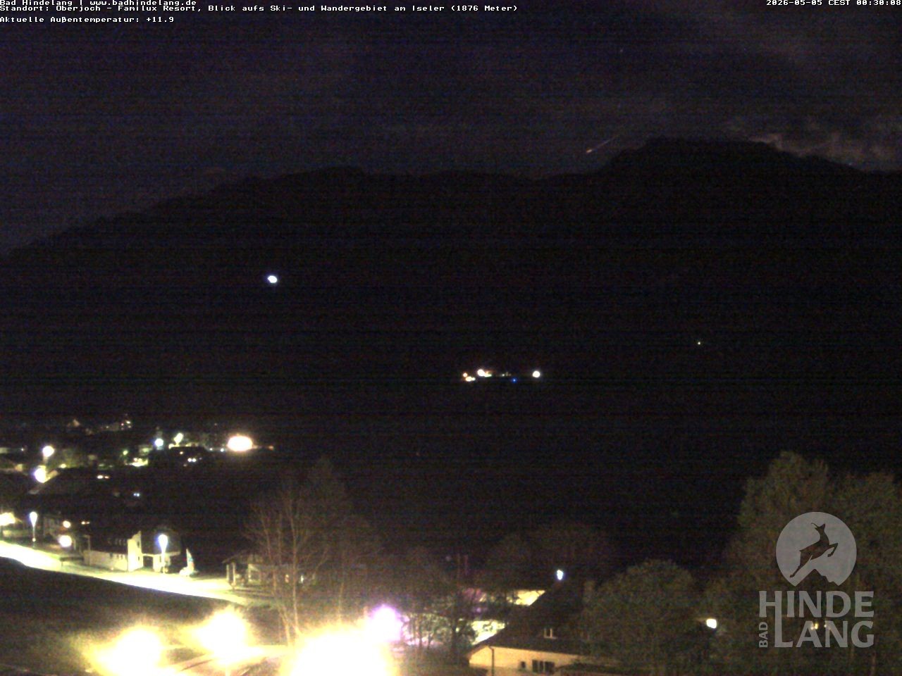 Archiv Foto Webcam Sicht vom Kinderhotel Oberjoch aus auf das Skigebiet gegenüber
