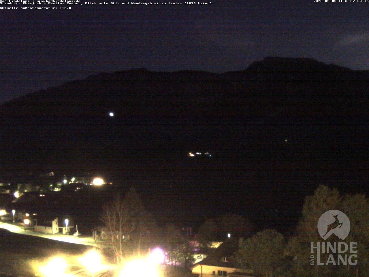 Archiv Foto Webcam Sicht vom Kinderhotel Oberjoch aus auf das Skigebiet gegenüber