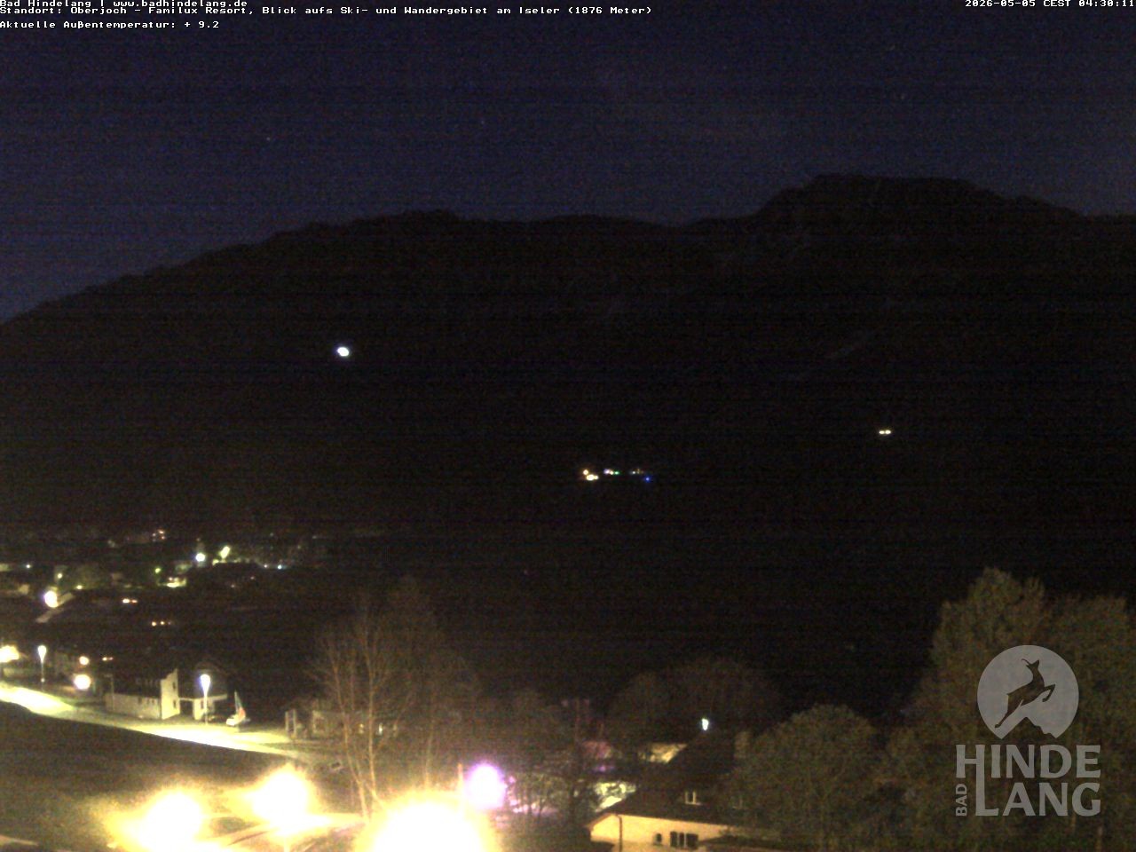 Archiv Foto Webcam Sicht vom Kinderhotel Oberjoch aus auf das Skigebiet gegenüber