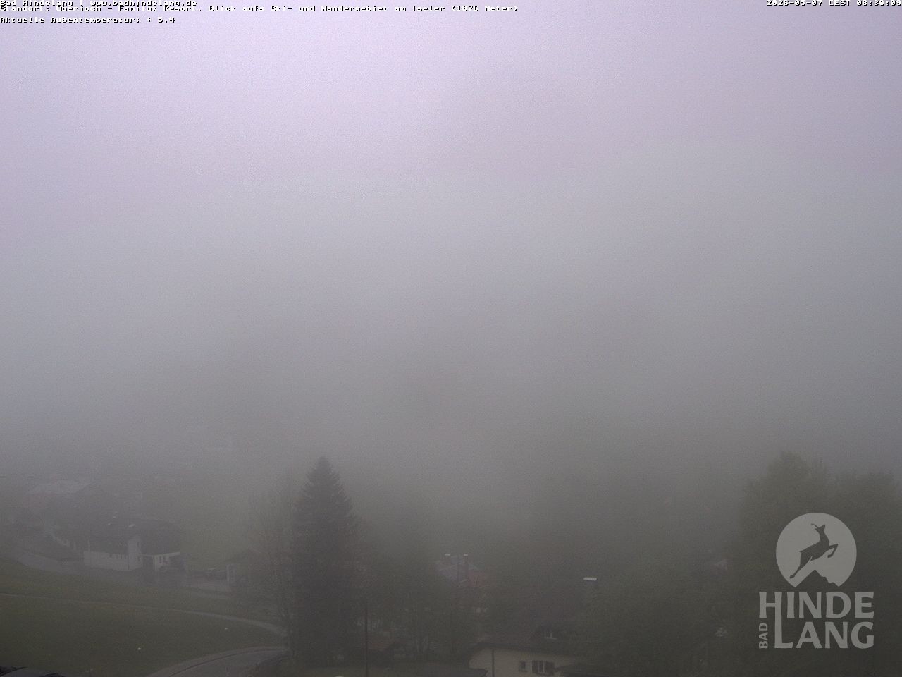 Archived image Webcam View of the kids hotel Oberjoch at the slopes in front