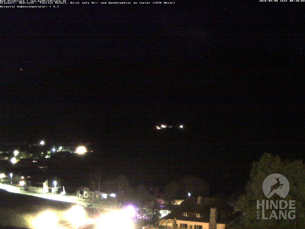 Archiv Foto Webcam Sicht vom Kinderhotel Oberjoch aus auf das Skigebiet gegenüber