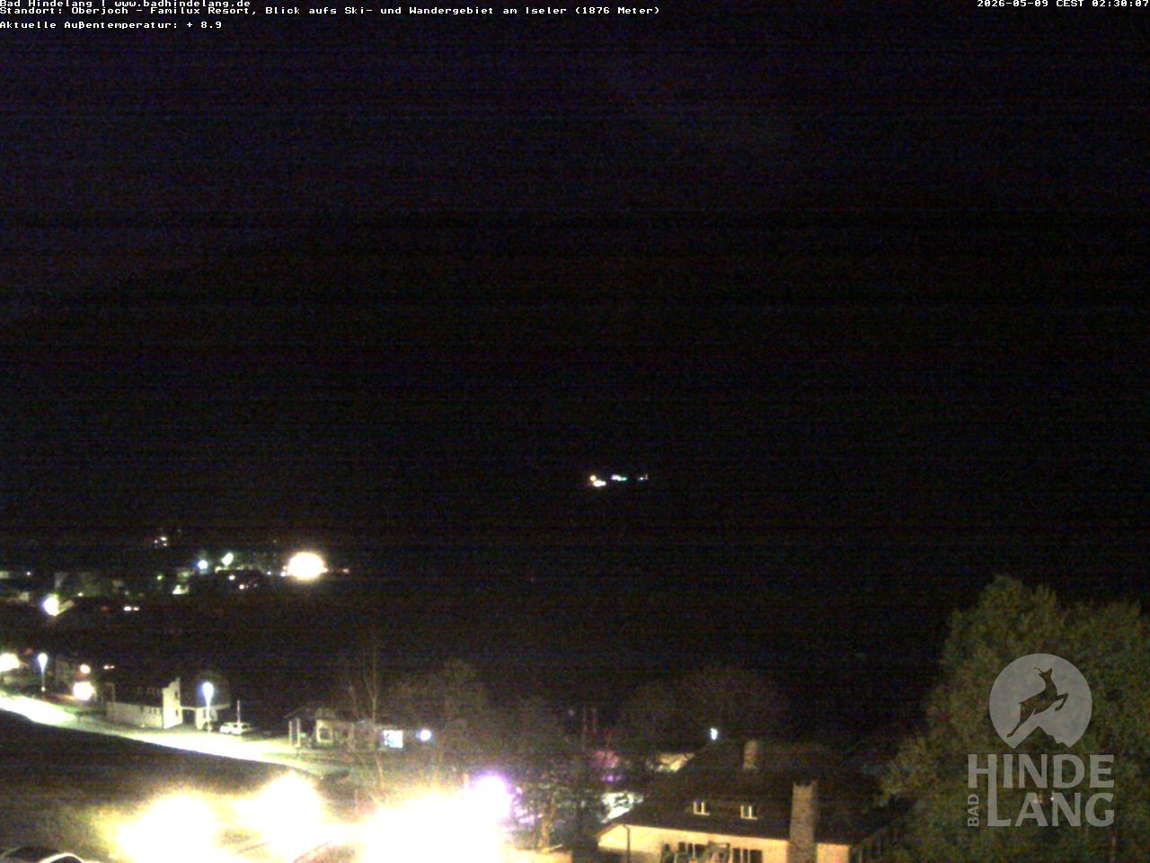 Archiv Foto Webcam Sicht vom Kinderhotel Oberjoch aus auf das Skigebiet gegenüber