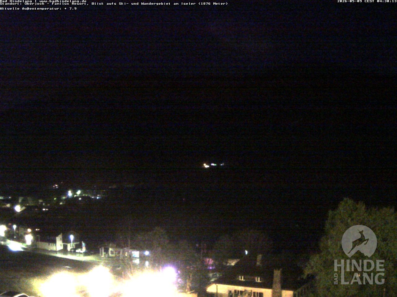 Archiv Foto Webcam Sicht vom Kinderhotel Oberjoch aus auf das Skigebiet gegenüber