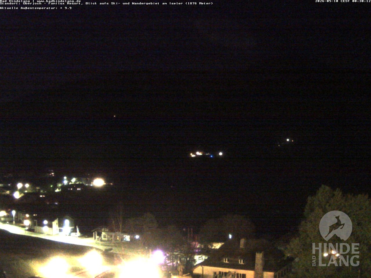 Archiv Foto Webcam Sicht vom Kinderhotel Oberjoch aus auf das Skigebiet gegenüber