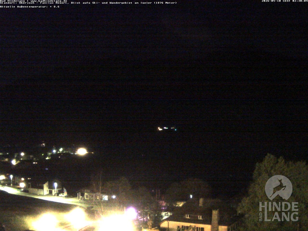 Archiv Foto Webcam Sicht vom Kinderhotel Oberjoch aus auf das Skigebiet gegenüber