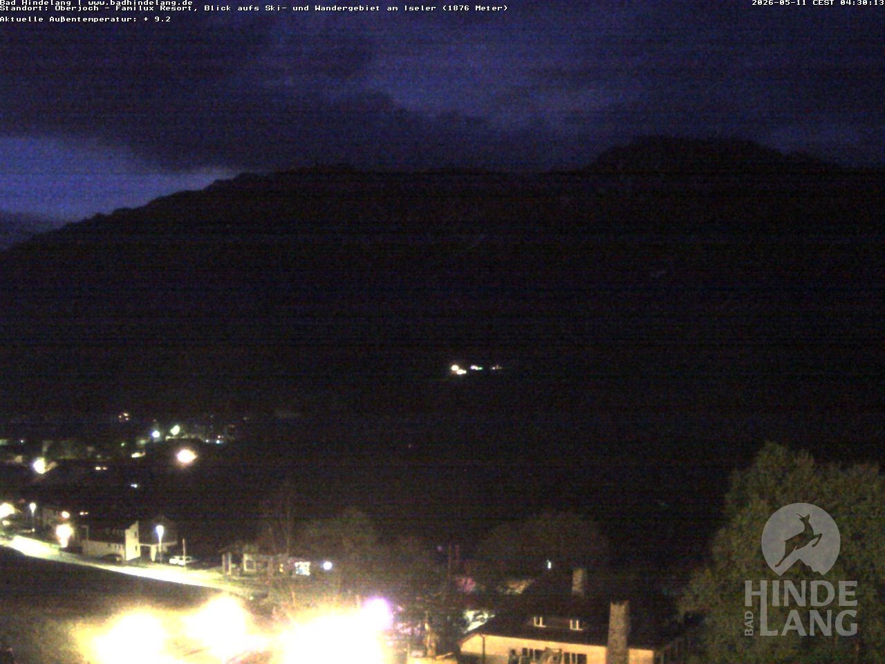 Archiv Foto Webcam Sicht vom Kinderhotel Oberjoch aus auf das Skigebiet gegenüber
