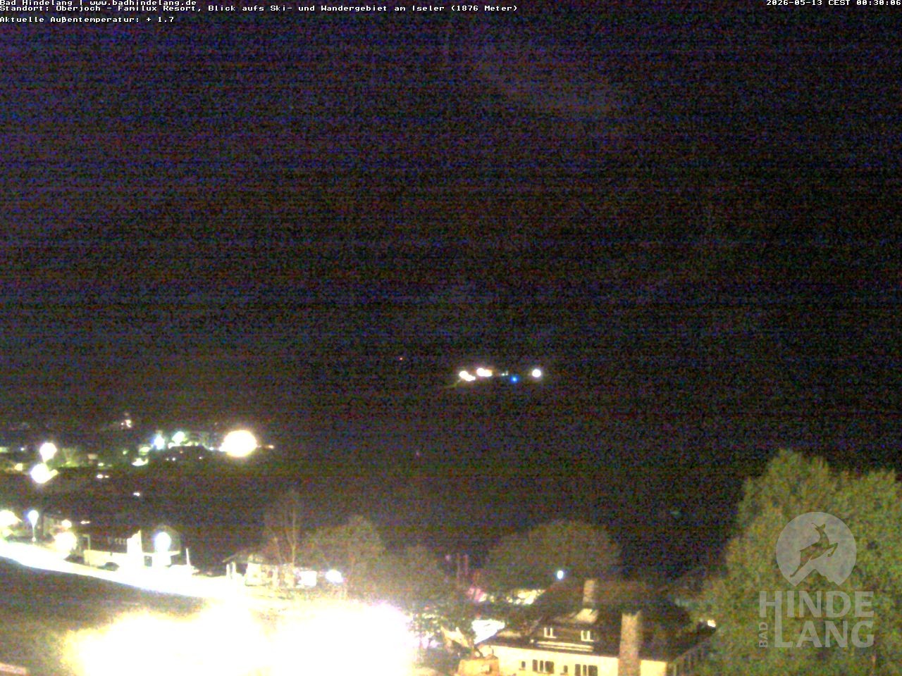 Archiv Foto Webcam Sicht vom Kinderhotel Oberjoch aus auf das Skigebiet gegenüber