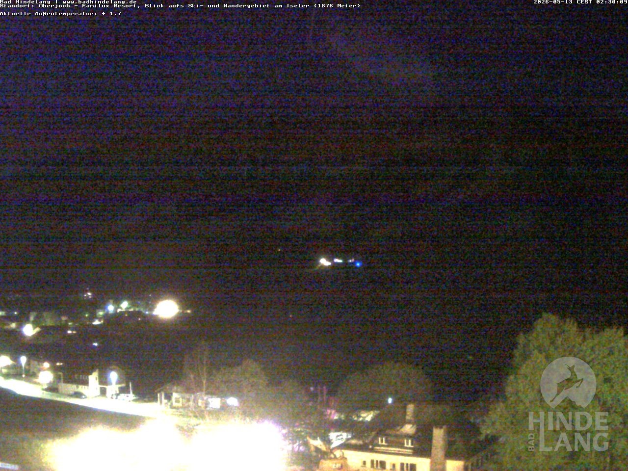 Archiv Foto Webcam Sicht vom Kinderhotel Oberjoch aus auf das Skigebiet gegenüber