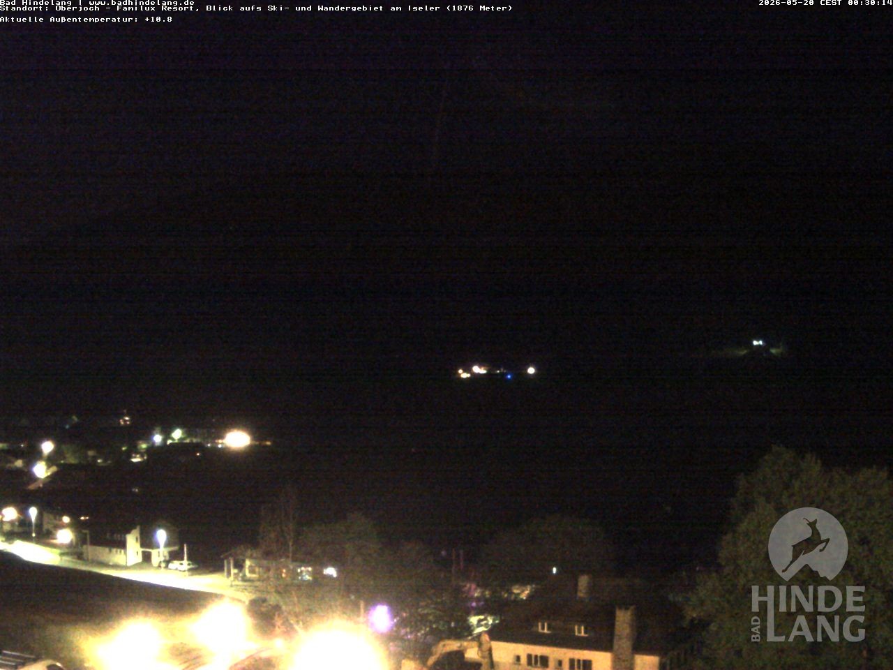 Archiv Foto Webcam Sicht vom Kinderhotel Oberjoch aus auf das Skigebiet gegenüber