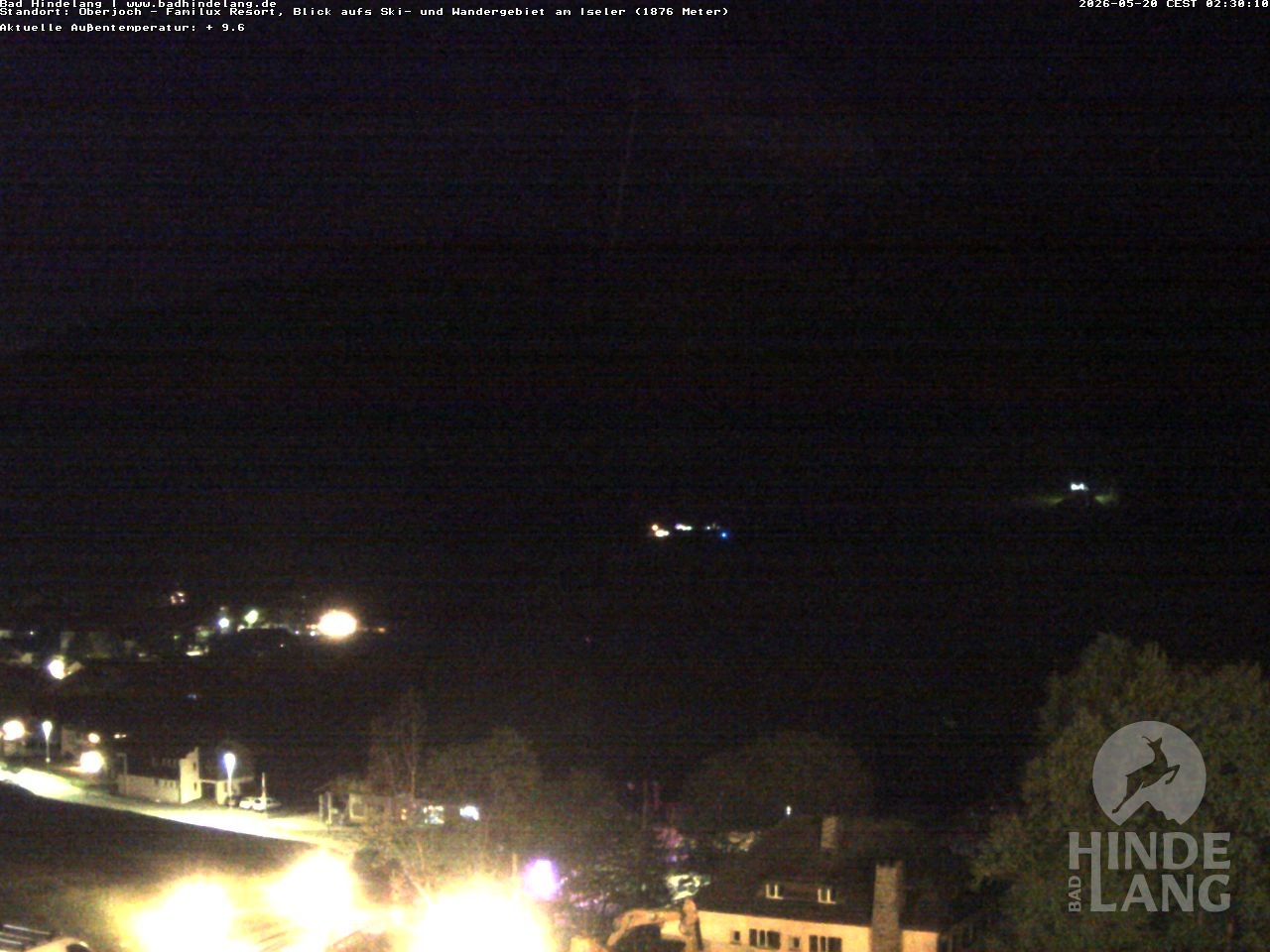 Archiv Foto Webcam Sicht vom Kinderhotel Oberjoch aus auf das Skigebiet gegenüber