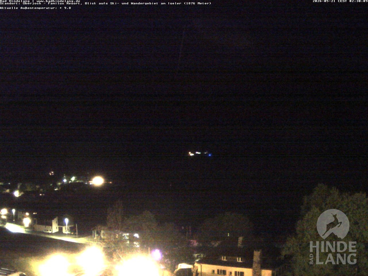 Archiv Foto Webcam Sicht vom Kinderhotel Oberjoch aus auf das Skigebiet gegenüber