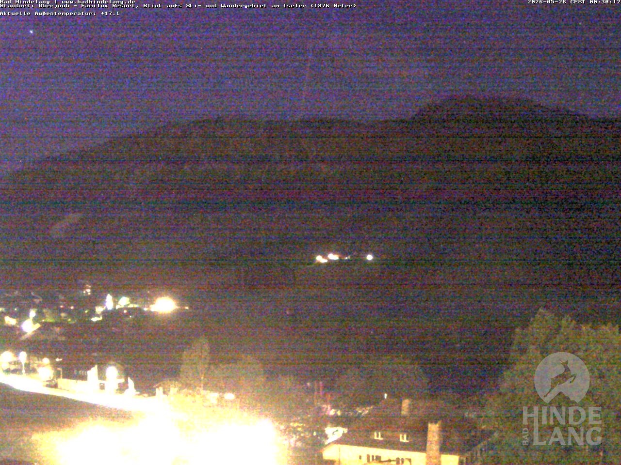 Archiv Foto Webcam Sicht vom Kinderhotel Oberjoch aus auf das Skigebiet gegenüber