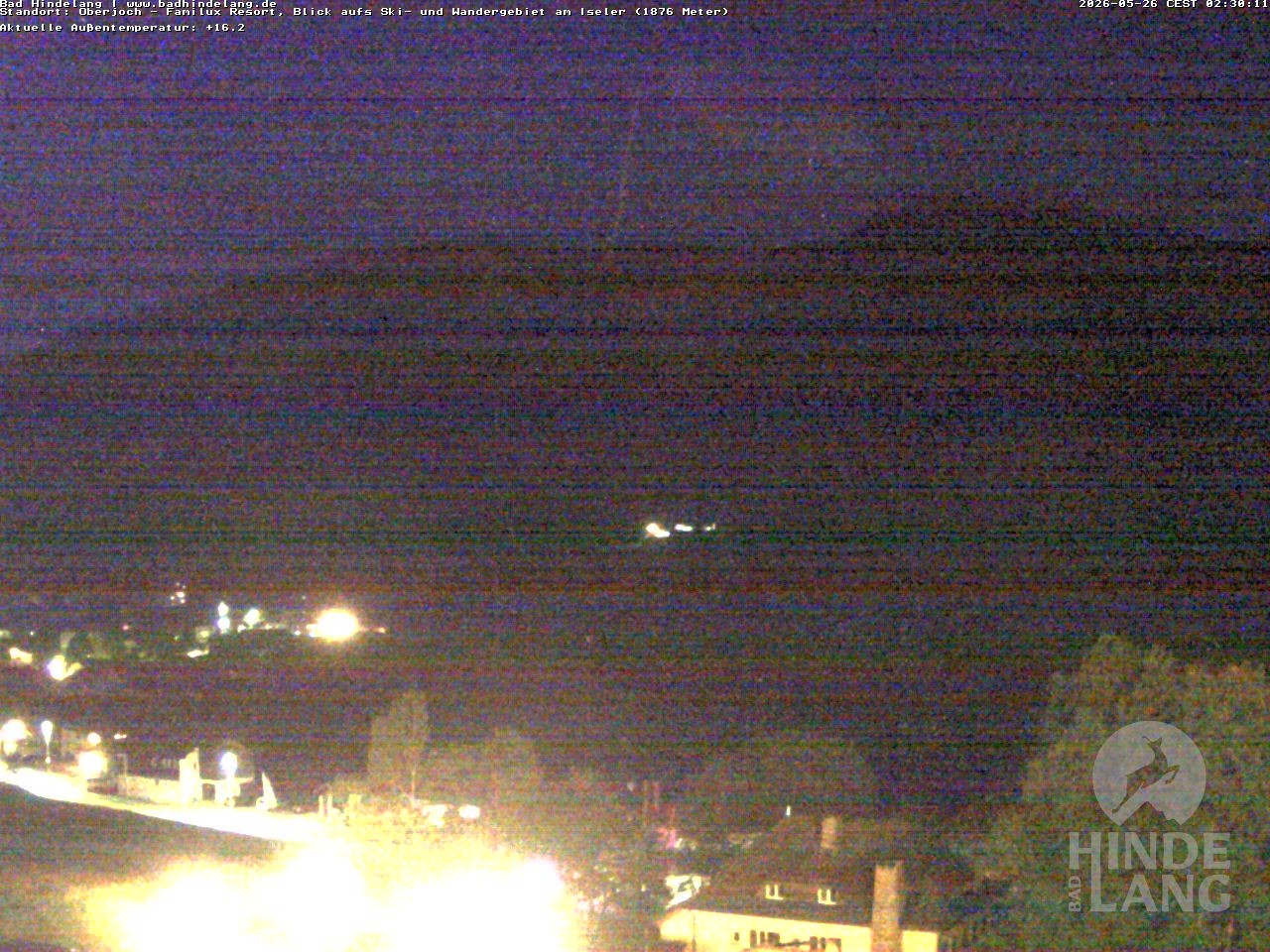 Archiv Foto Webcam Sicht vom Kinderhotel Oberjoch aus auf das Skigebiet gegenüber