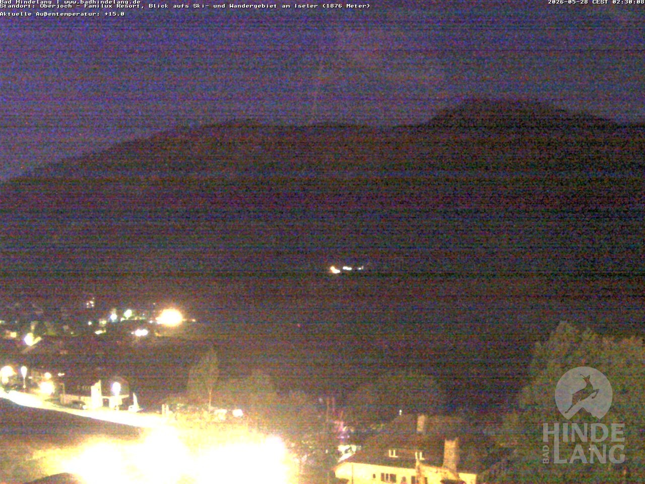 Archiv Foto Webcam Sicht vom Kinderhotel Oberjoch aus auf das Skigebiet gegenüber