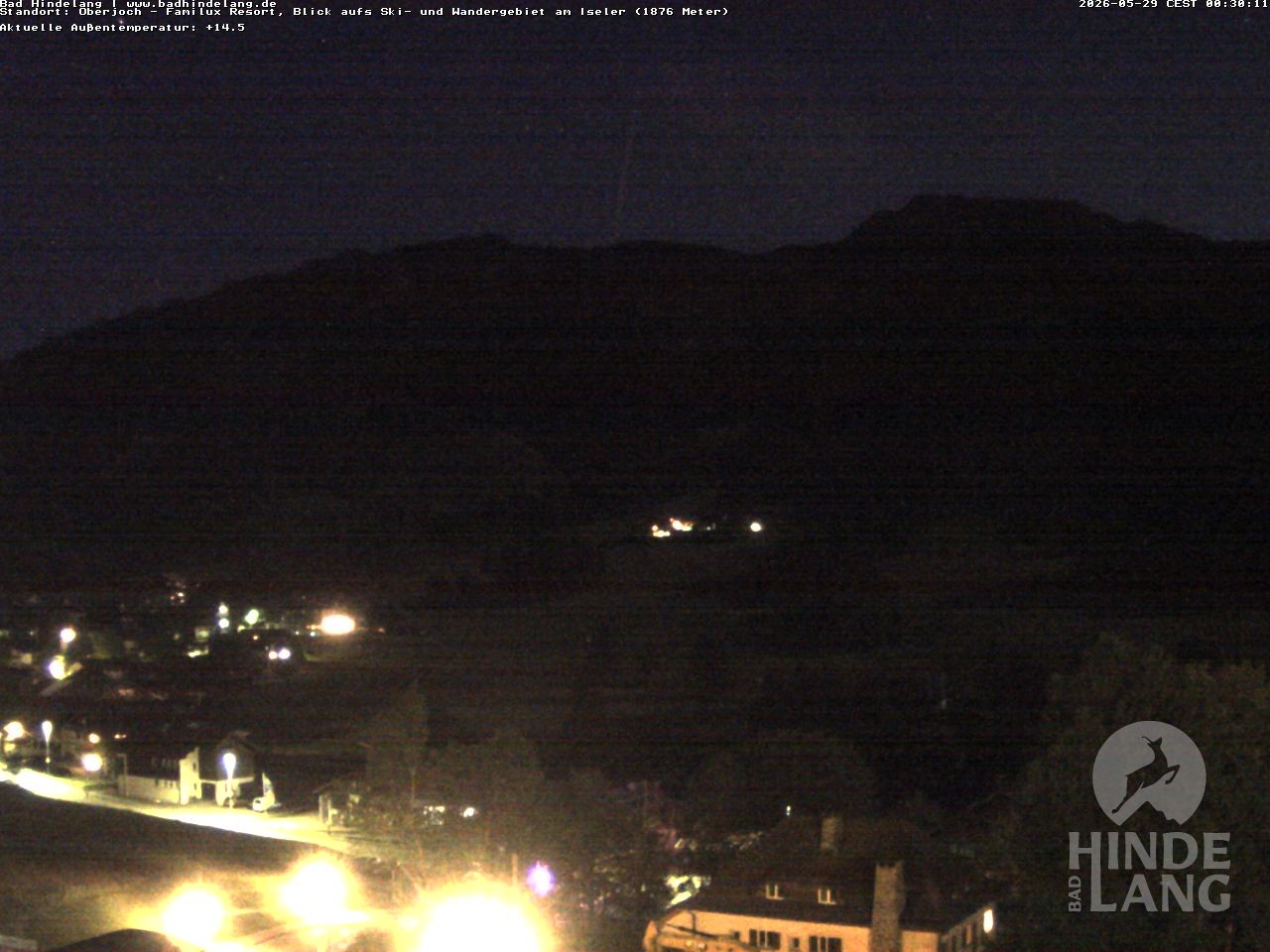 Archiv Foto Webcam Sicht vom Kinderhotel Oberjoch aus auf das Skigebiet gegenüber
