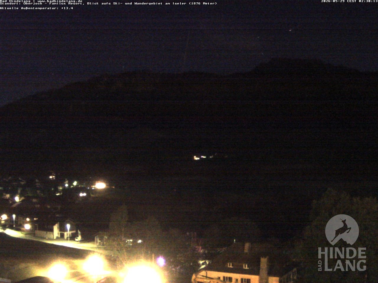 Archiv Foto Webcam Sicht vom Kinderhotel Oberjoch aus auf das Skigebiet gegenüber