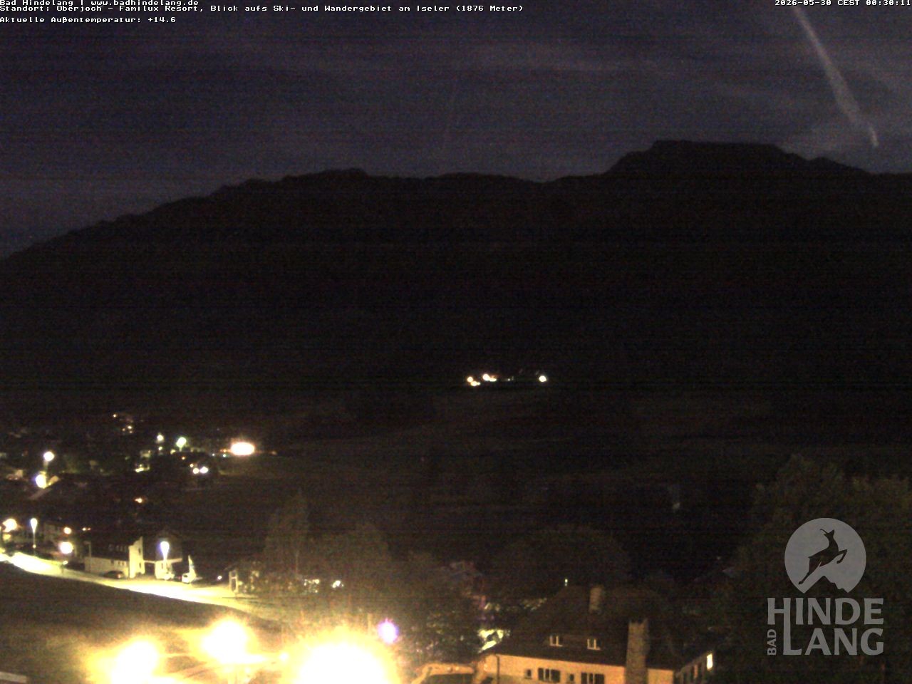 Archiv Foto Webcam Sicht vom Kinderhotel Oberjoch aus auf das Skigebiet gegenüber