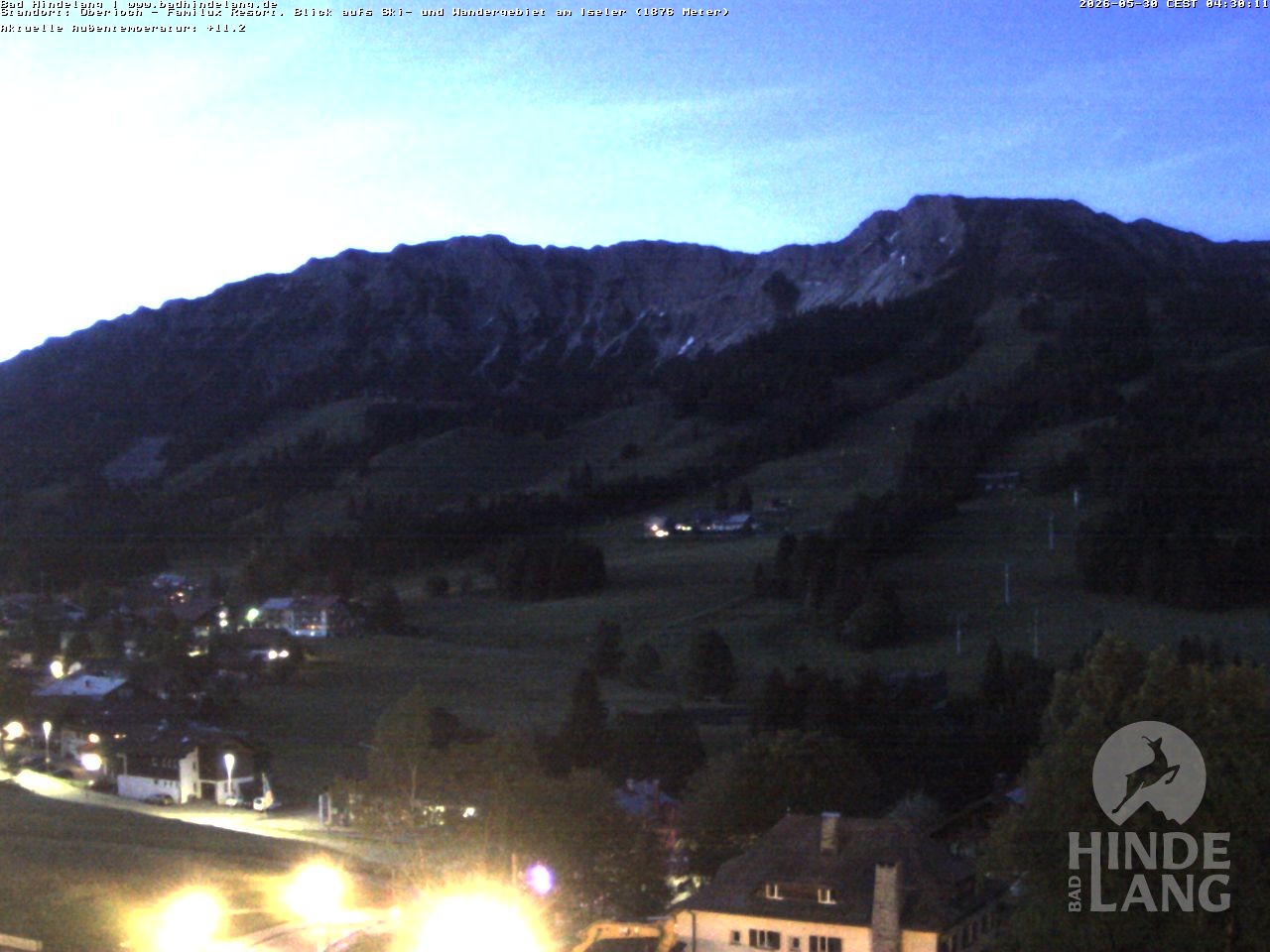 Archiv Foto Webcam Sicht vom Kinderhotel Oberjoch aus auf das Skigebiet gegenüber