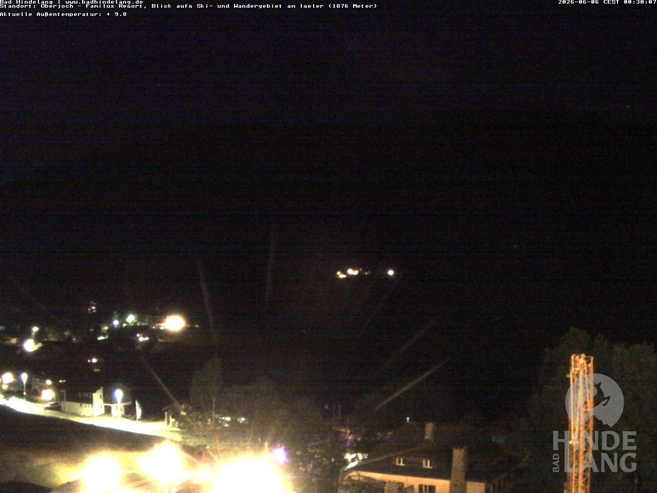 Archiv Foto Webcam Sicht vom Kinderhotel Oberjoch aus auf das Skigebiet gegenüber