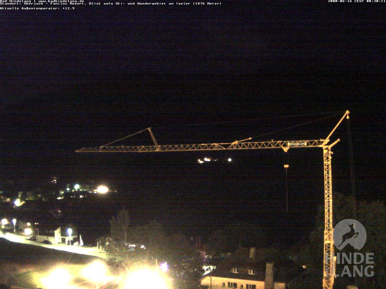 Archiv Foto Webcam Sicht vom Kinderhotel Oberjoch aus auf das Skigebiet gegenüber