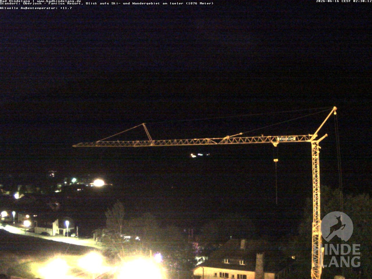 Archiv Foto Webcam Sicht vom Kinderhotel Oberjoch aus auf das Skigebiet gegenüber