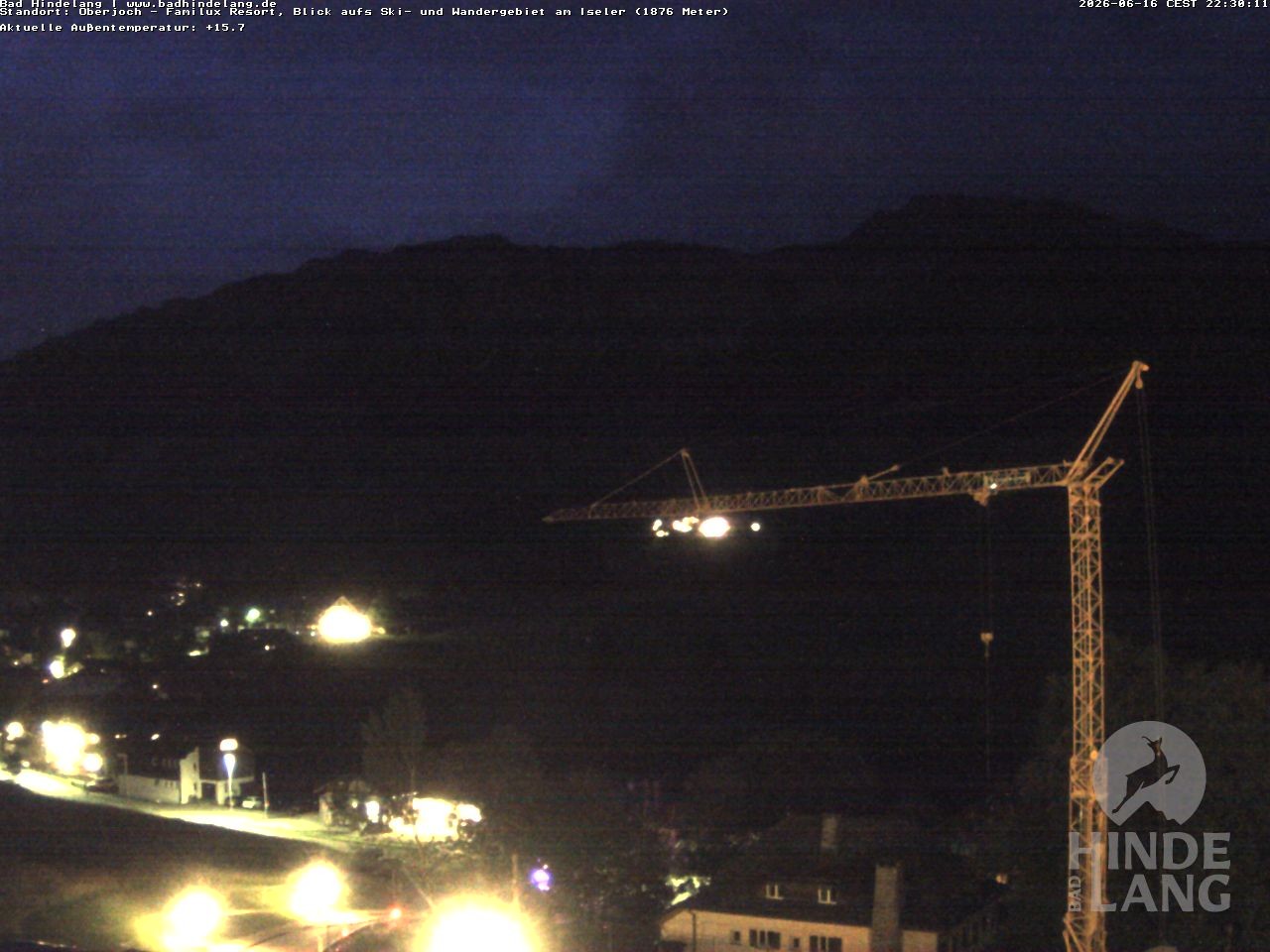Archived image Webcam View of the kids hotel Oberjoch at the slopes in front