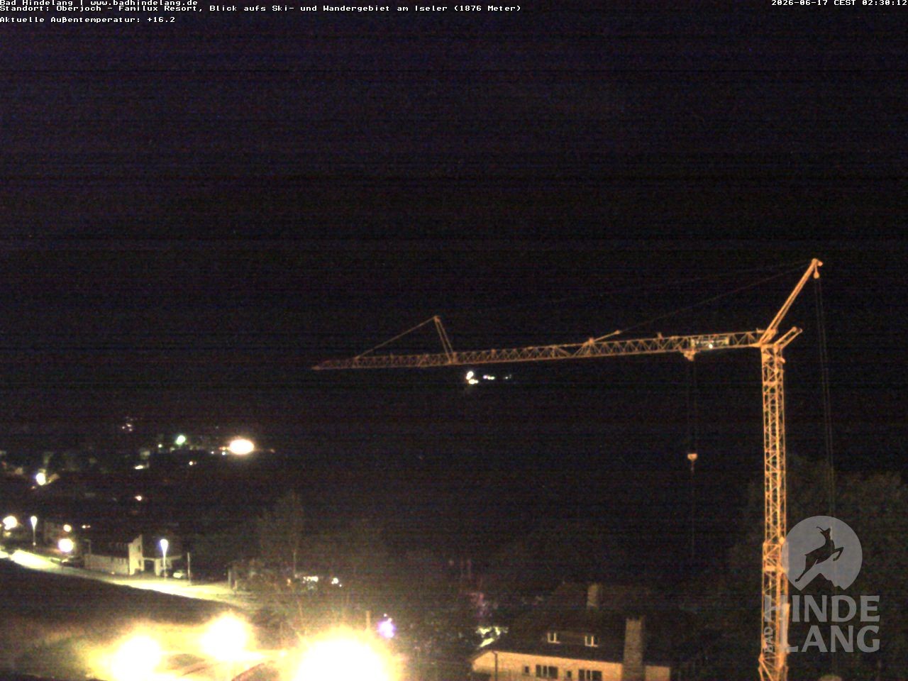 Archiv Foto Webcam Sicht vom Kinderhotel Oberjoch aus auf das Skigebiet gegenüber