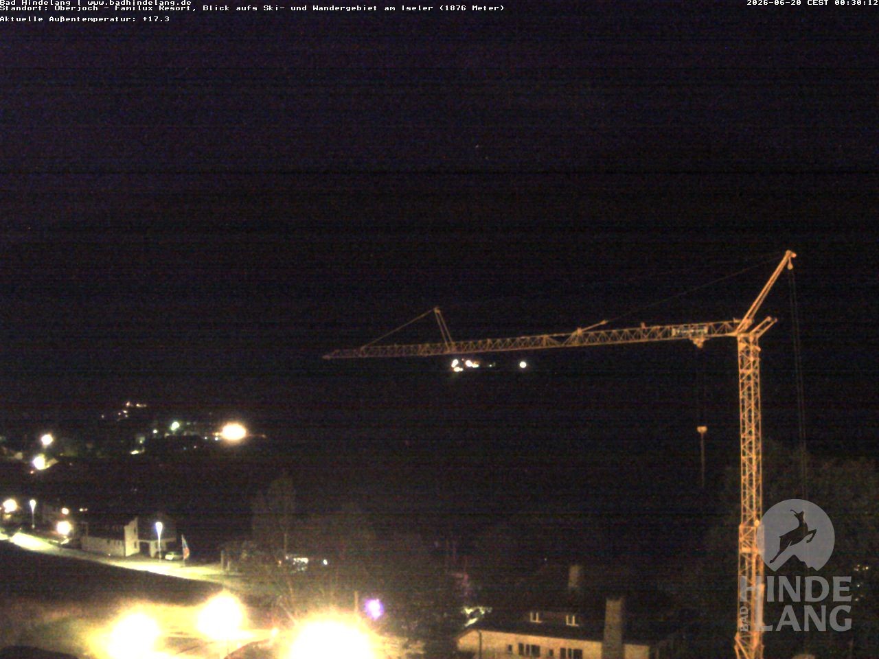 Archived image Webcam View of the kids hotel Oberjoch at the slopes in front