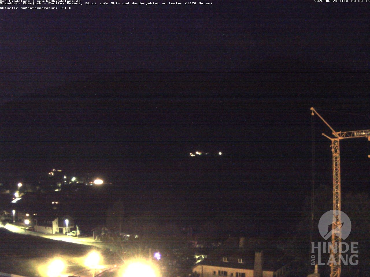 Archived image Webcam View of the kids hotel Oberjoch at the slopes in front
