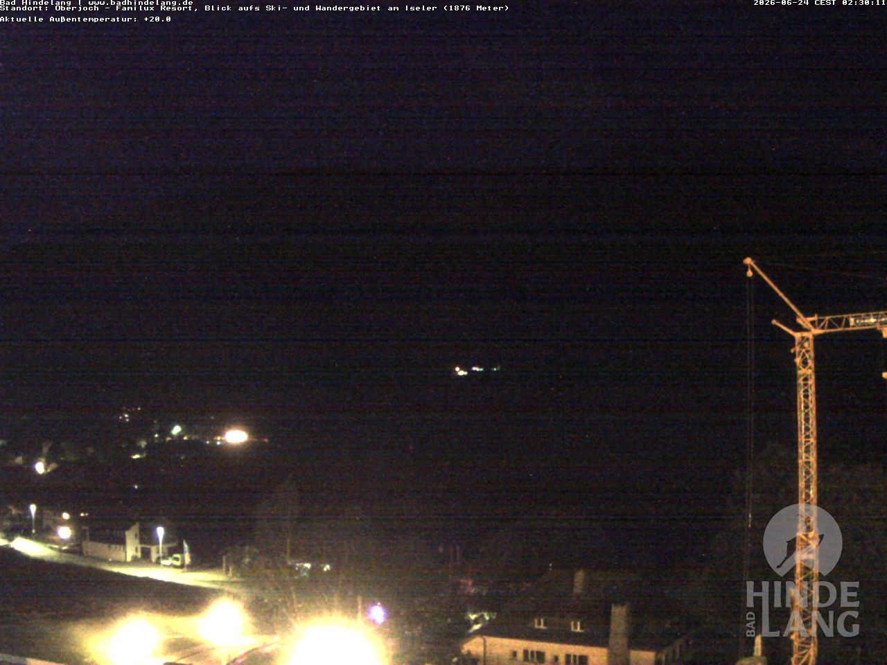 Archived image Webcam View of the kids hotel Oberjoch at the slopes in front