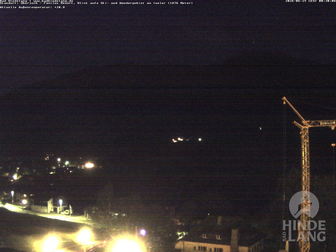 Archiv Foto Webcam Sicht vom Kinderhotel Oberjoch aus auf das Skigebiet gegenüber