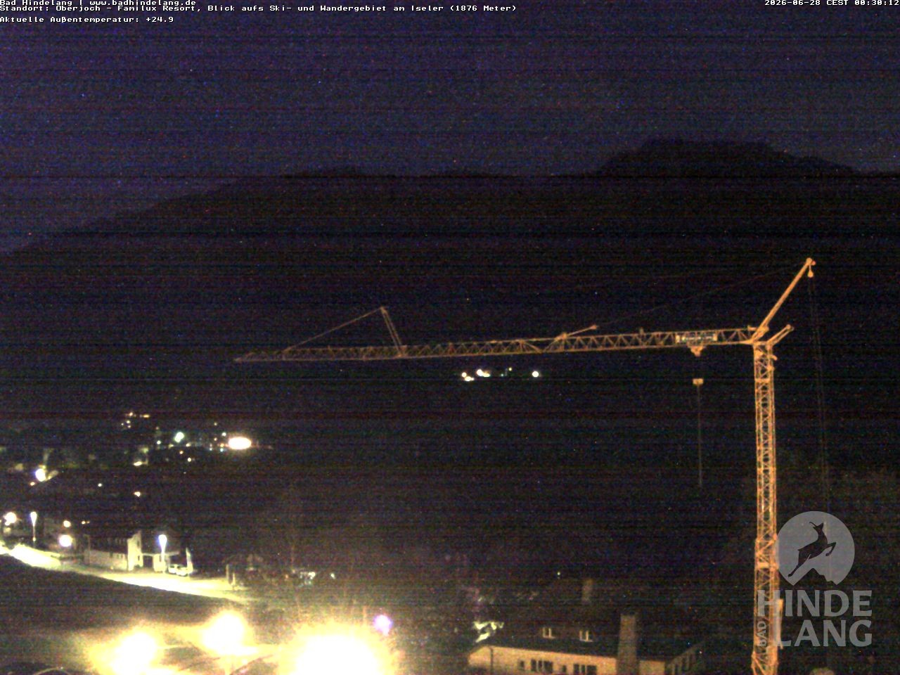 Archiv Foto Webcam Sicht vom Kinderhotel Oberjoch aus auf das Skigebiet gegenüber