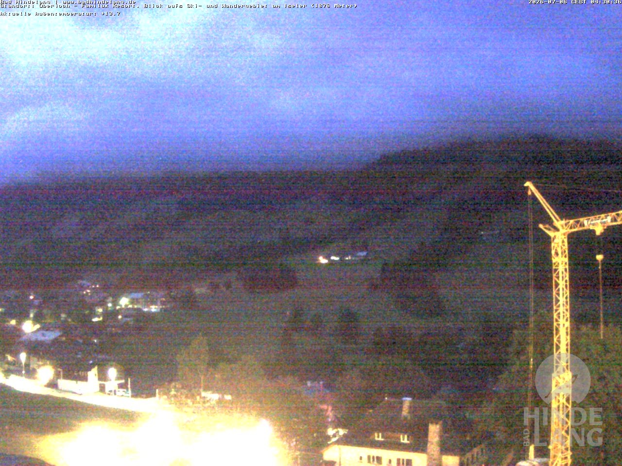 Archiv Foto Webcam Sicht vom Kinderhotel Oberjoch aus auf das Skigebiet gegenüber
