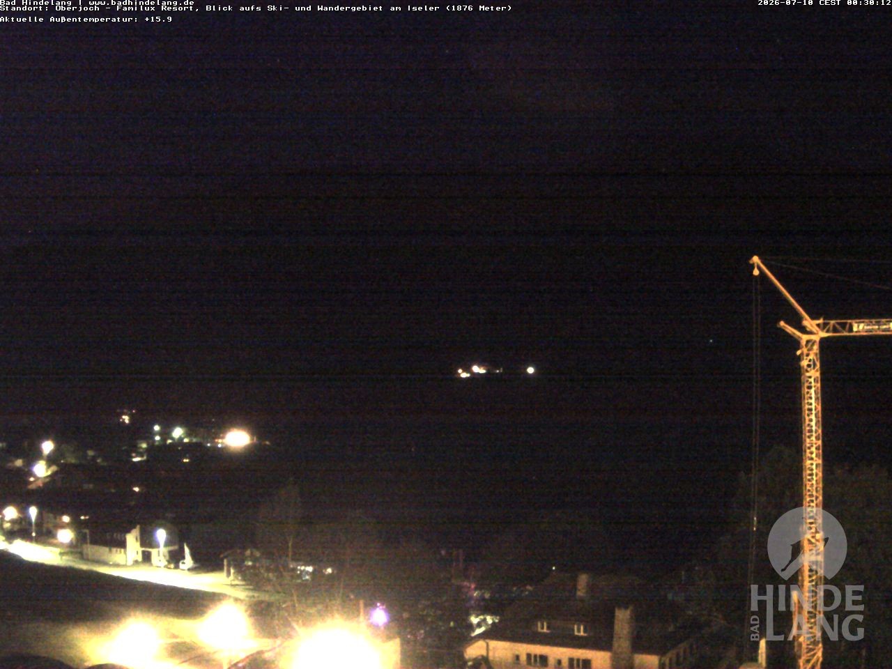 Archived image Webcam View of the kids hotel Oberjoch at the slopes in front